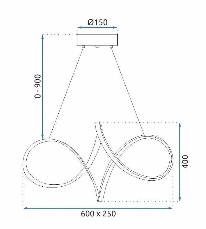 Lampada A Sospensione Led G081-1cp Gold
