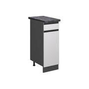 Vicco Mobiletto base per cucina Bianco 30 cm , PL Antracite