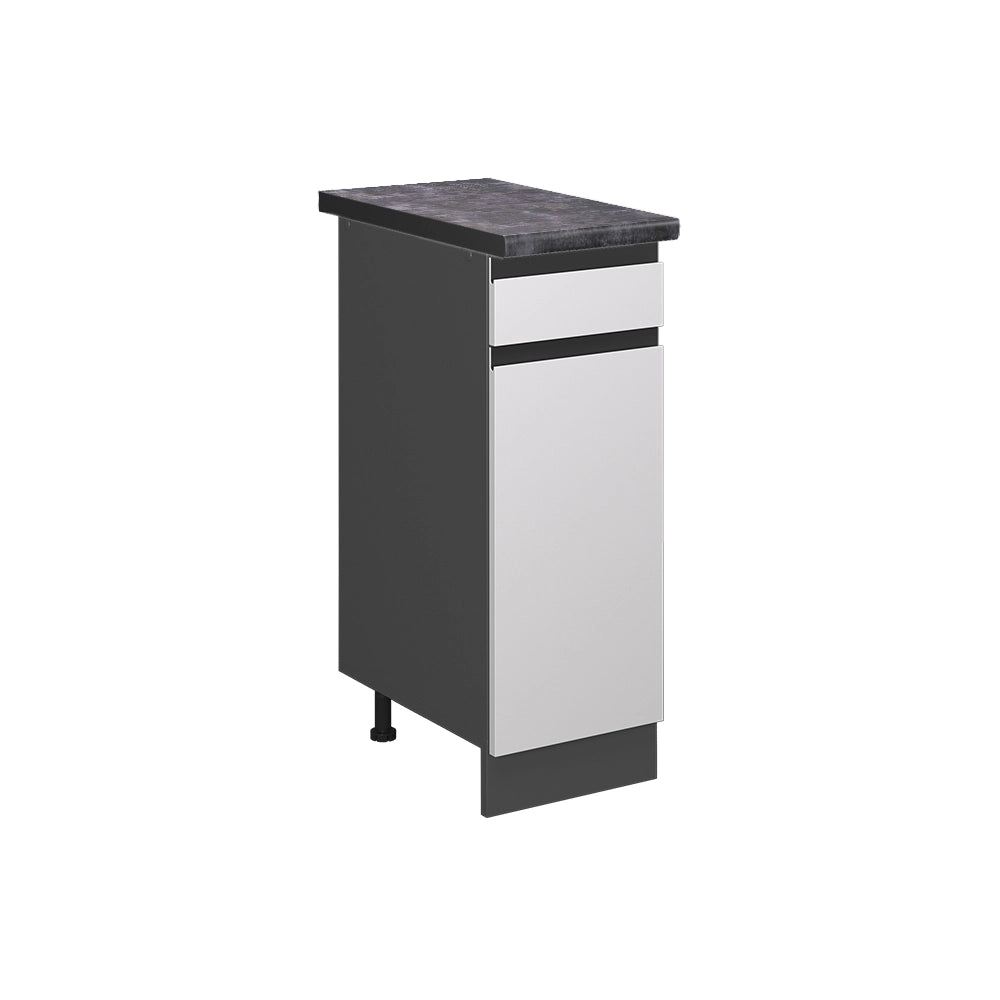 Vicco Mobiletto base per cucina Bianco 30 cm , PL Antracite