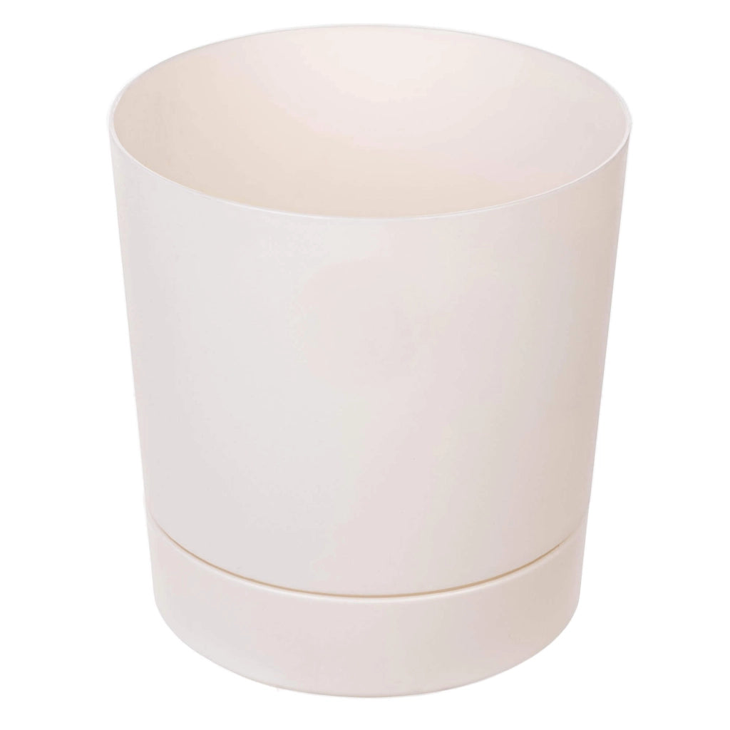 Vaso da fiori KADAX con supporto, rotondo, in plastica, 20 cm