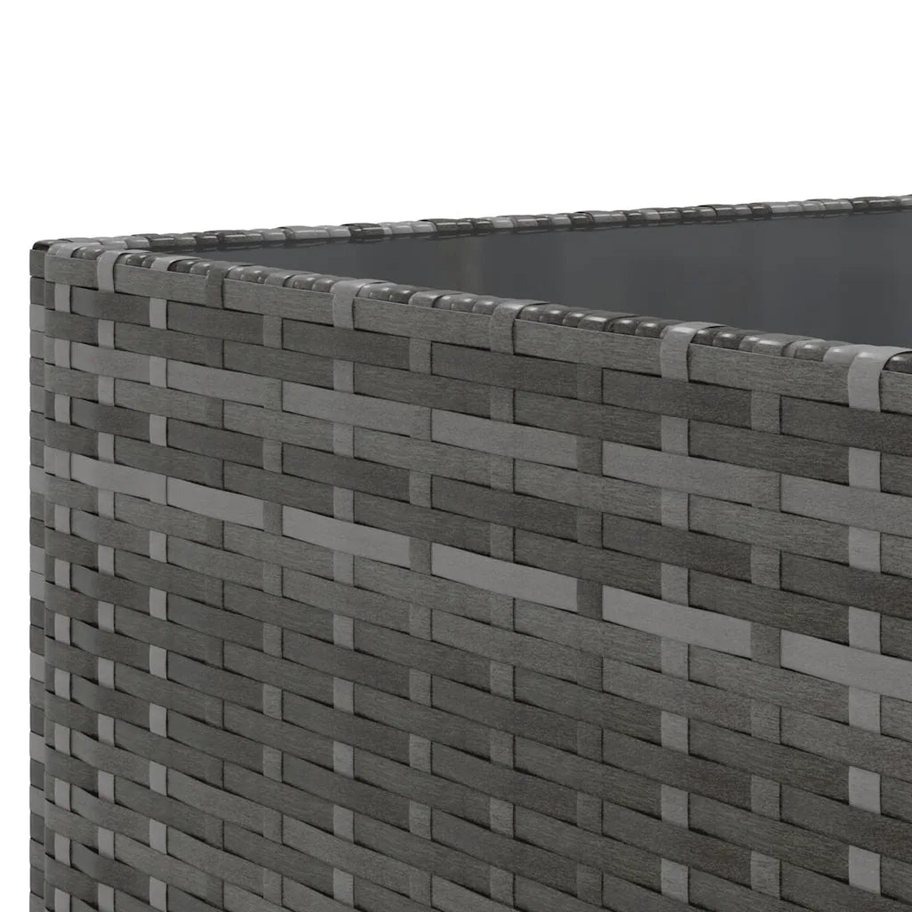 vidaXL Set Divani da Giardino 7 pz con Cuscini in Polyrattan Grigio