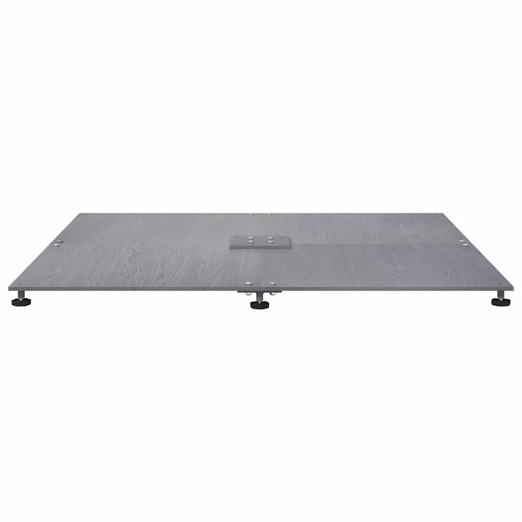 Base per ombrellone Aspetto legno grigio scuro 100 x 100 x 4 cm CFW6935930