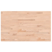 Piano Tavolo | Superficie Tavolo | Piano Scrivania 100x60x2,5cm Rettangolare Legno Massello di Faggio