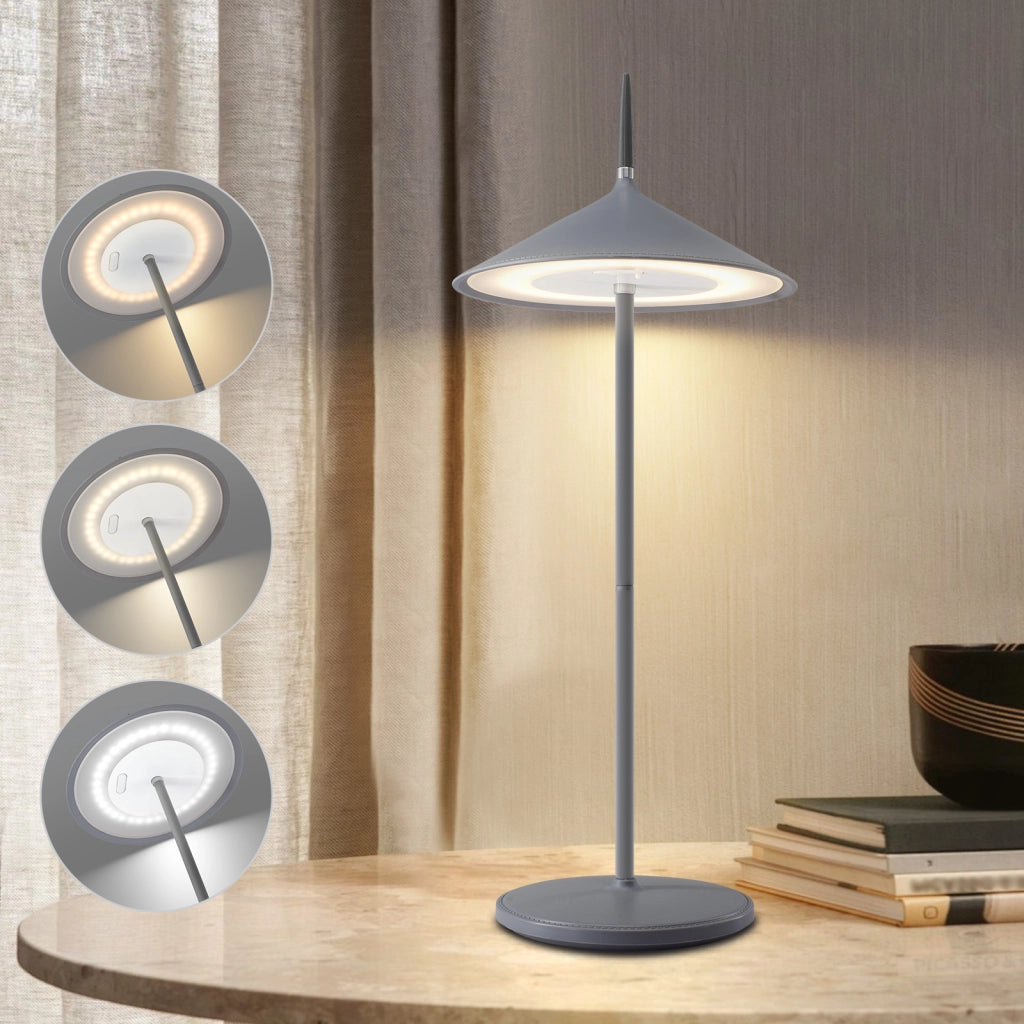 ZMH Lampada da tavolo LED moderna ricaricabile touch dimmerabile per esterni giardino