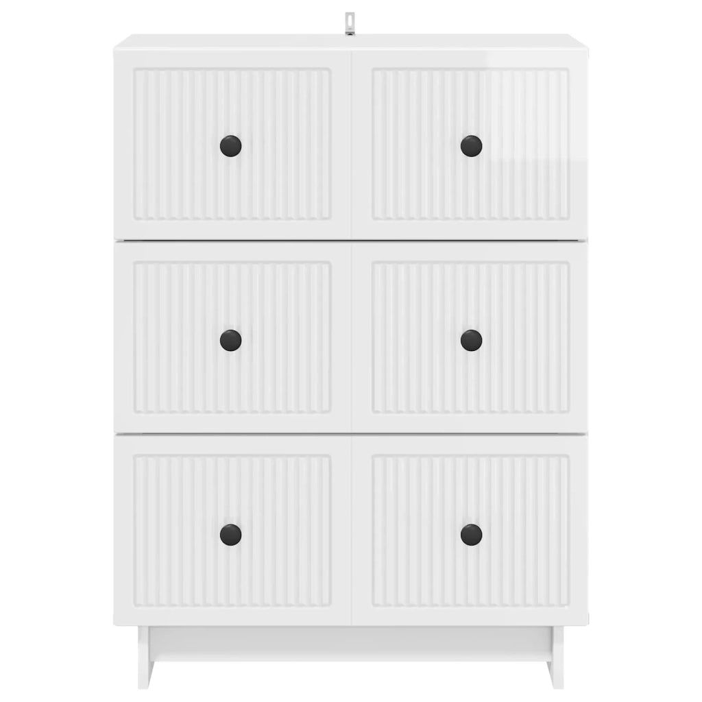 Mobile con Cassetti Bianco Lucido 66 x 34,5 x 90 cm