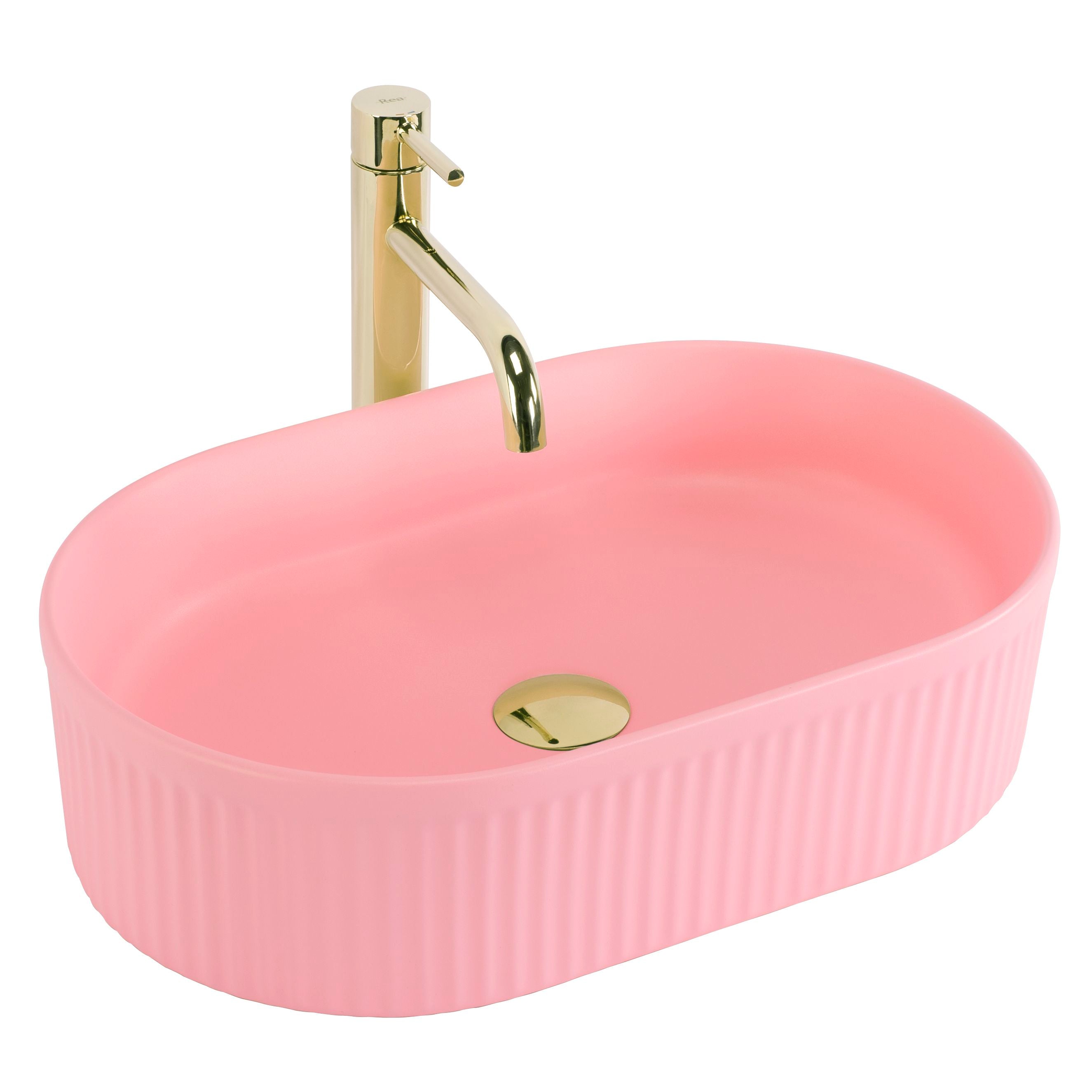 Lavabo Da Appoggio Rea Vanda Bubble Gum Matt