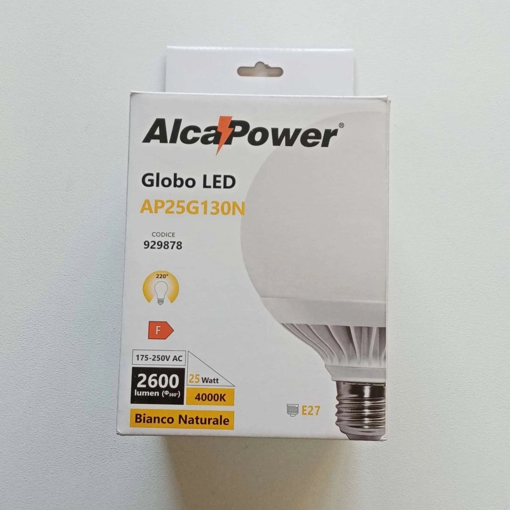 Alca power g130 25w 220v 2600lm 4000k e27 lampada globo a led