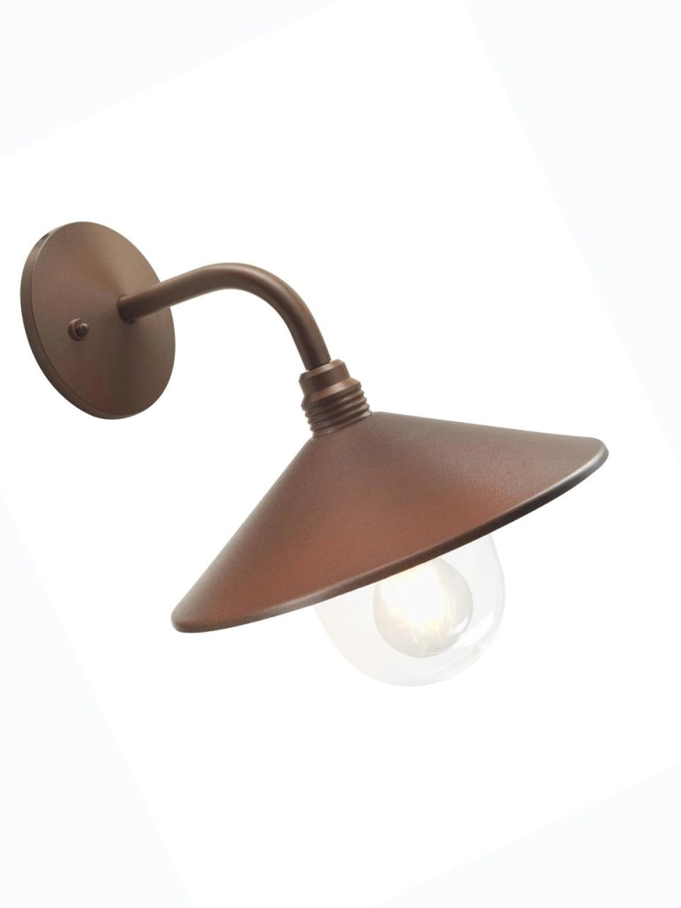 APPLIQUE 'SPECTRE' 60 W - cm 29 x  33 x  13 corten  - SOVIL