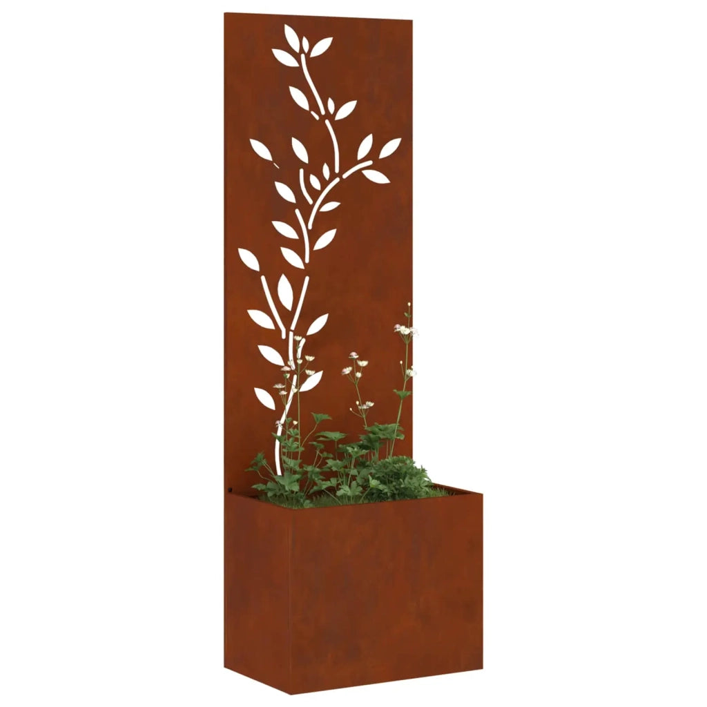 Schermo per privacy in giardino Floreale Ruggine 50 x 140 cm 876482
