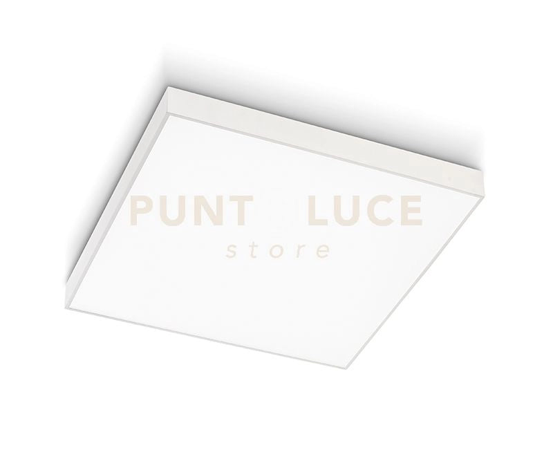 GPL311N- PLAFONIERA IN ALLUMINIO BIANCA A LED 4000K 4329LM 50W 50X50CM