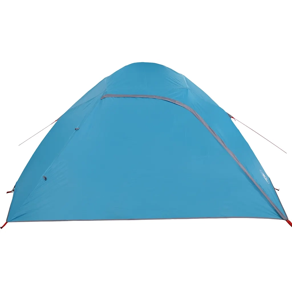 Tenda da Campeggio a Cupola per 4 Persone-Tenda per Escursionismo Blu Impermeabile 427923