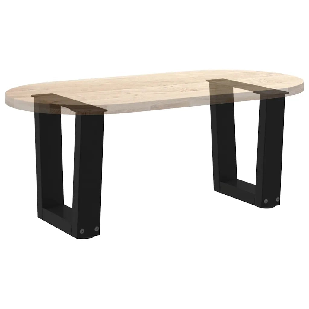 Gambe per Tavolino da Caff¨¨ a Forma di V 2 pz-Set di 2 Gamba per Tavolo Nere 40x(30-31,3) cm Acciaio 627792