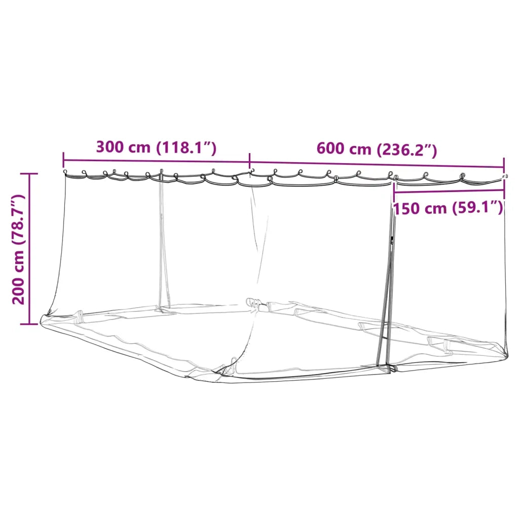 Rete per zanzare per gazebo 220 a maglia 220 mesh Bianco 42033553