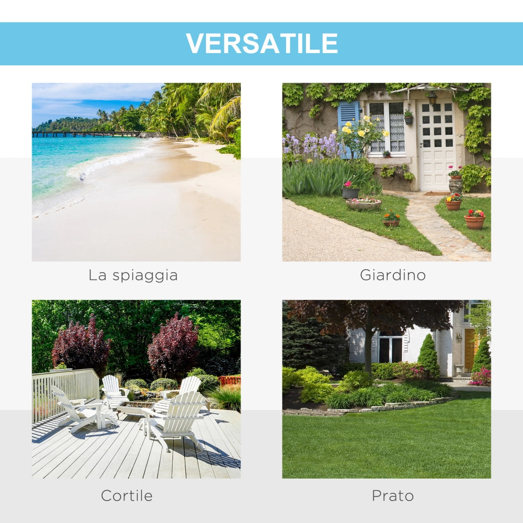 Tenda da Spiaggia Pop-Up ¨C Xylo ¨C Poliestere e Fibra di Vetro, 220x173x120 cm, Blu e Giallo