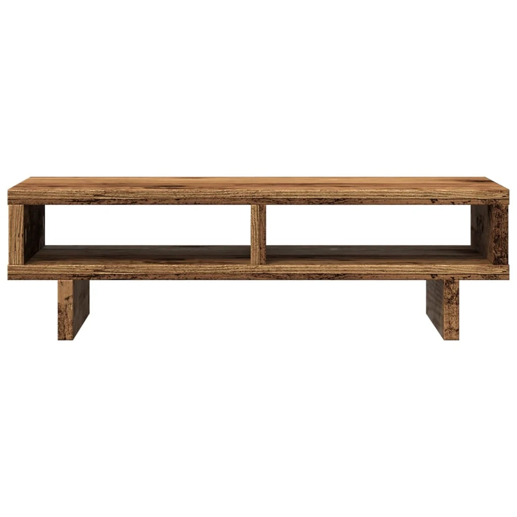 Supporto per monitor tavolo mobile ufficio legno vecchio 50 x 27 x 15 cm legno ingegnerizzato marrone 02_0045010