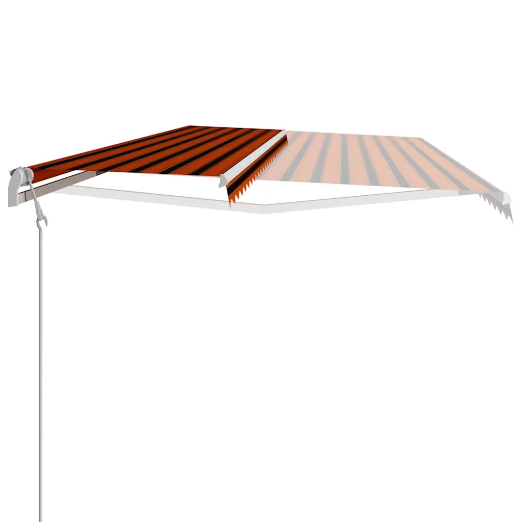 Tenda da Sole Retrattile 600x300 cm Arancione e Marrone 3051208