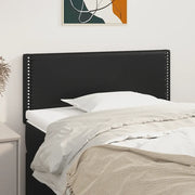Testiera-Testata-Testiera Decorativa Nero 90x5x78/88 cm in Similpelle 373050