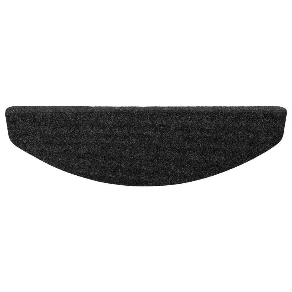 Tappetini per scale autoadesivi 15 pcs Nero 80 x 28 x 3,5 cm