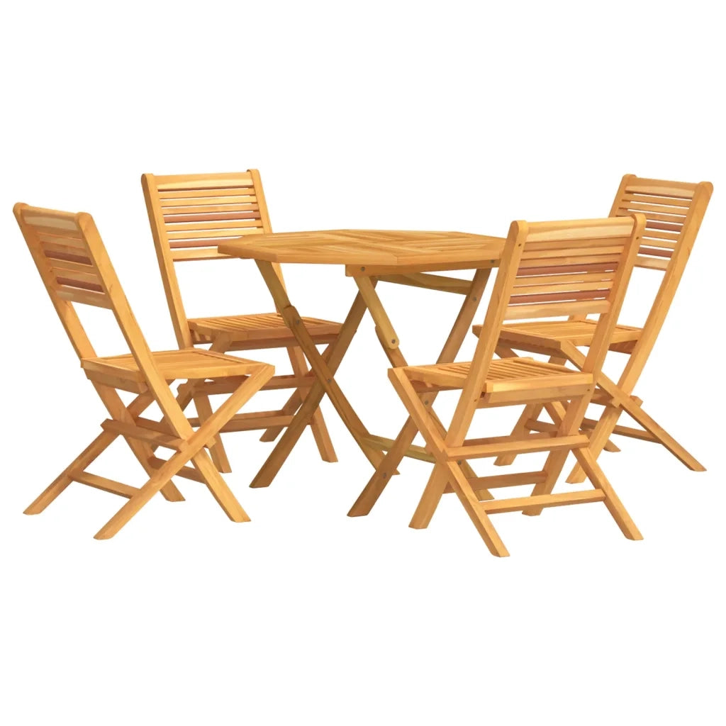 Set da Pranzo per Giardino 5 pz in Legno Massello di Teakcod mxl 100249
