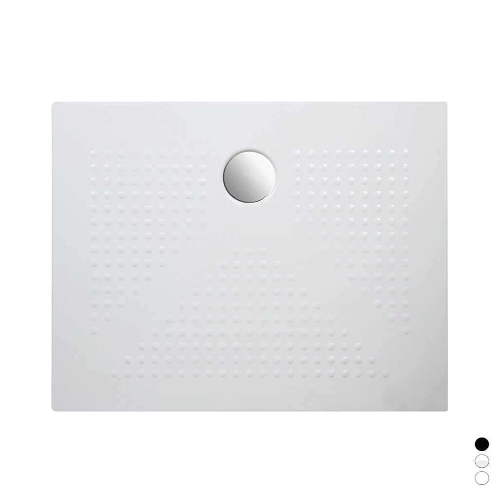 Piatto Doccia 80x100xh.3.6 cm Rett. Bianco Lucido In Ceramica Dianhydro