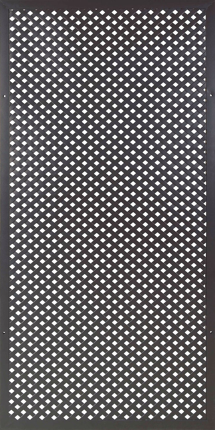 Traliccio Fisso Privacy con Cornice Verdemax 180x90 cm in Metallo Antracite