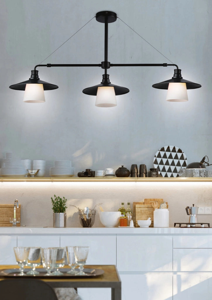 Candellux sospensione LOFT 33-43115 nera 3xE27 98 cm