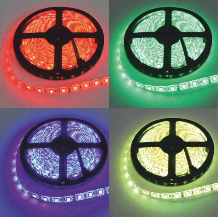 Striscia LED RGB 5m 7,2W/m 12V IP20 dimmer Ecolight