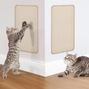 Krabbata per gatti 2 pezzi in sisal 40 x 20 cm krabbata per muro per gatti con adesivo beige