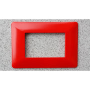 Trade Shop - Placchette Placche In Abs Per Serie Matix Bticino Compatibile 3 4 6 Moduli Color - Rosso -6 Fori     -