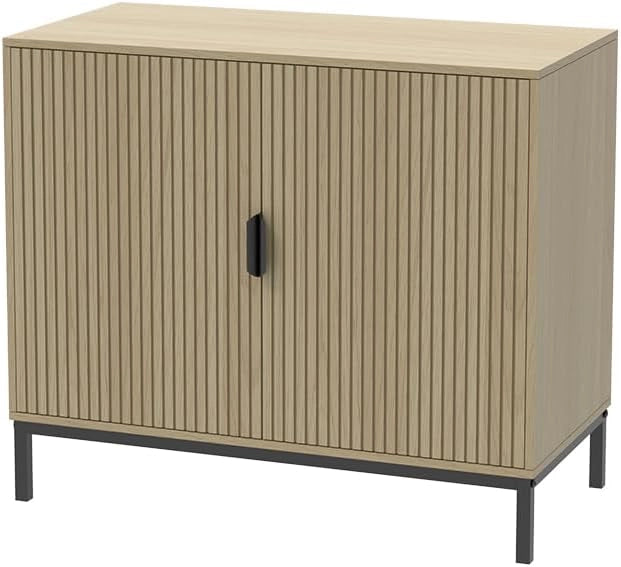 Cassettiera Lennox, Rovere, 80 x 45 cm con 2 porte
