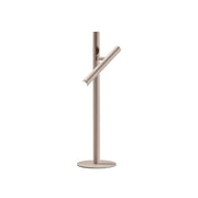 Lampada da Tavolo Gealuce GLS in Alluminio Tortora - Lume LED 5,4W Orientabile con Dimmer Push, 3000K, Fascio 25°, IP20, Design Moderno e Raffinato