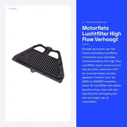Filtro d'aria per motocicletta - Flusso alto - Incrementa la potenza - Adatto per Z900 - Protezione motociclistica - Per prestazioni ottimali