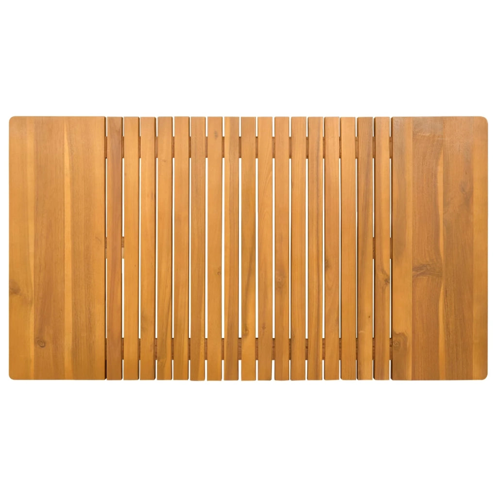 Tappeto da bagno Tinta unita Marrone 100 x 55 cm legno