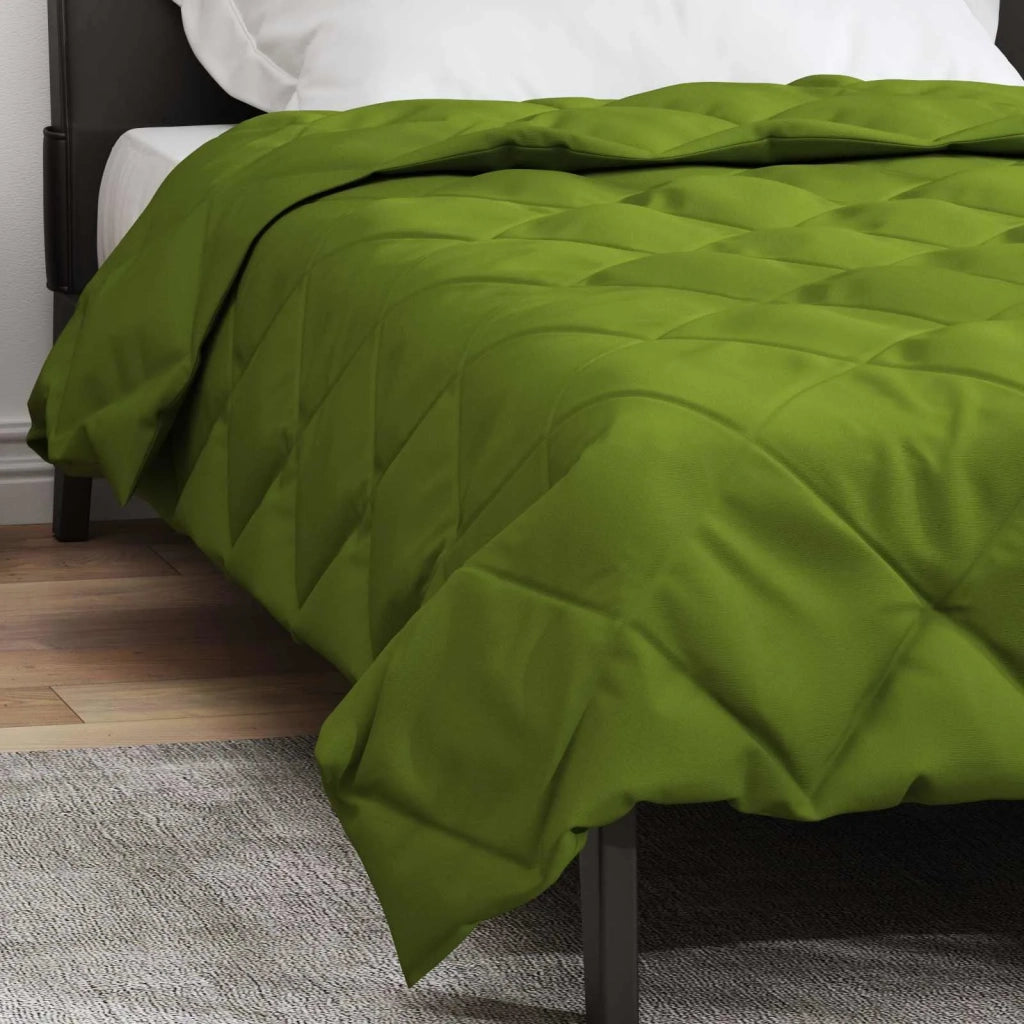 Piumone Completo Annuale Verde 140 x 220 cm Microfibra 42025554
