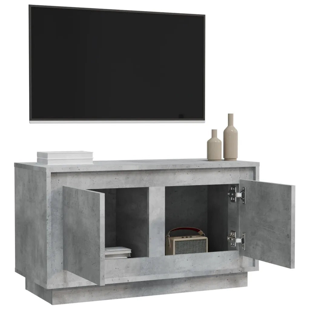 Mobile TV | Armadietto TV | Mobile Porta TV Grigio Cemento 80x35x45 cm in Legno Multistrato