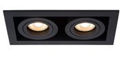 Lucide Chimney faretto soffitto doppio GU10 nero 09926/02/30