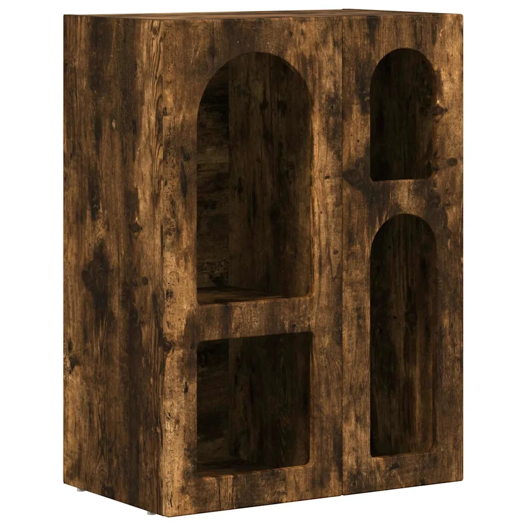 Credenza-Buffet-Armadio da cucina Rovere fum¨¦ 59 x 35 x 80.5 cm Legno multistrato