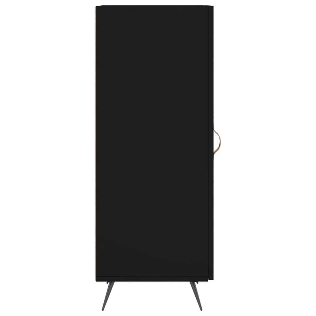 Buffet credenza cassettiera armadio mobile contenitore organizer per cucina soggiorno salotto 34,5 x 34 x 90 cm legno ingegnerizzato nero 02_0035890