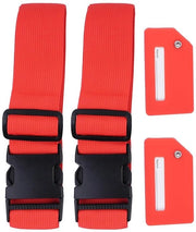 Etichetta di Bagaglio con Set di Etichette di Bagaglio - Etichetta di Volo - Nylon - Duraturo - Solido - Colori Vivaci - Pratico per l'Identificazione - Etichetta di Bagaglio