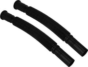 2 pezzi di tubo di scarico in PVC flessibile per sostituzione - per cucina e bagno, nero.