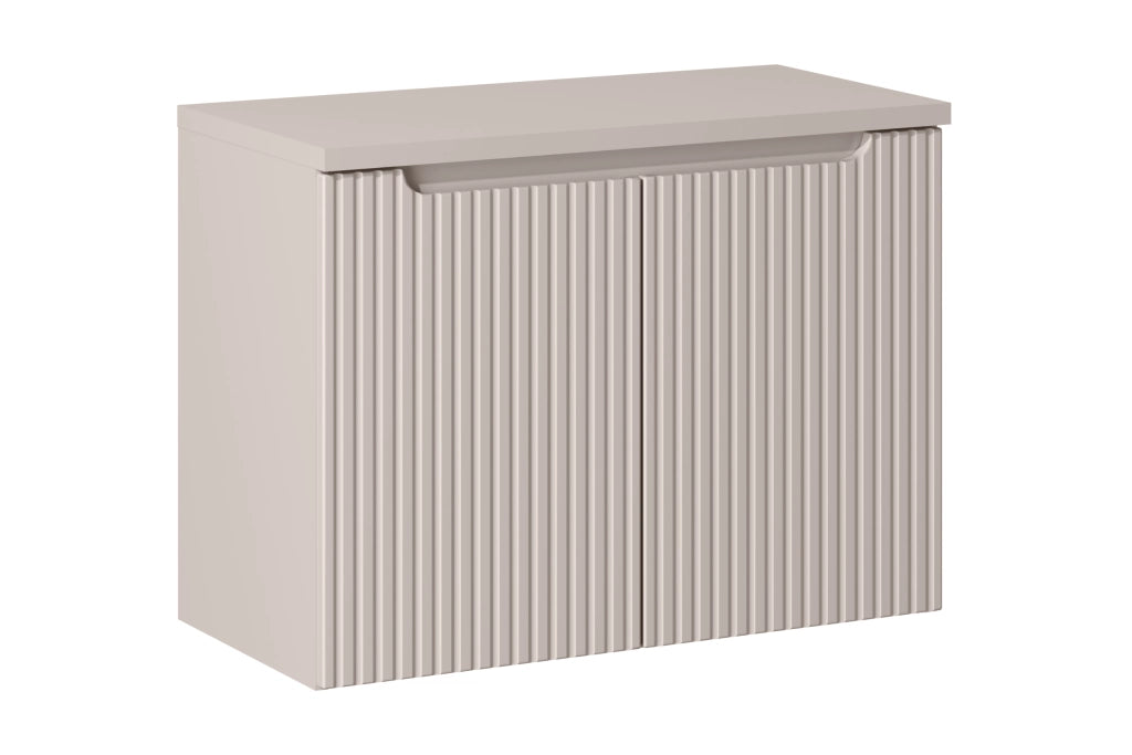 Set mobili bagno 80 cm con piano Nova Cashmere 80 x 1401 x 40 cm