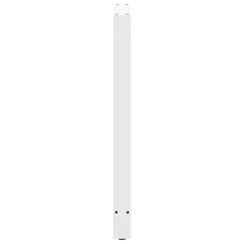 vidaXL Gambe per tavolo da bar bianche 2 pz 60x(100-101) cm in acciaio