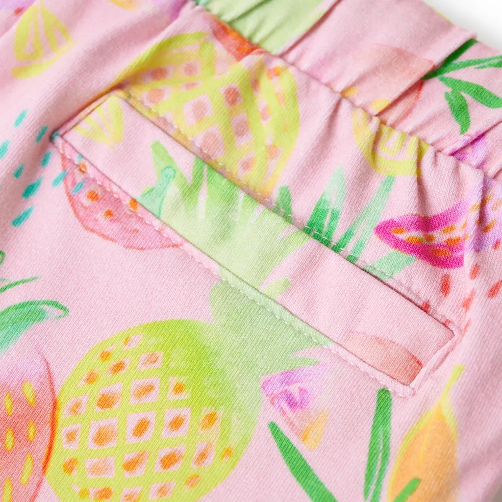 Pantaloncini per Bambini con Coulisse Rosa Tenue 140 CFW8780722