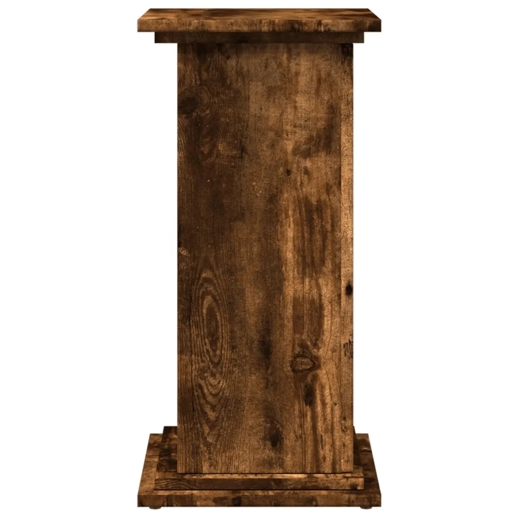 Espositore con Portaoggetti Rovere Fumo 31x30x60cm Truciolato 854620