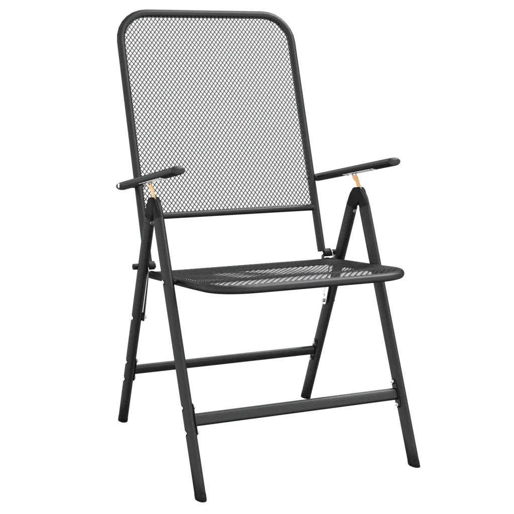 Set da Pranzo da Giardino 3pz Antracite in Rete Metallica 3211817