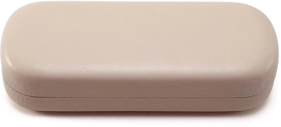Etui in pelle PU per occhiali - Protezione portatile - 16 x 6.4 x 3.5cm - Khaki