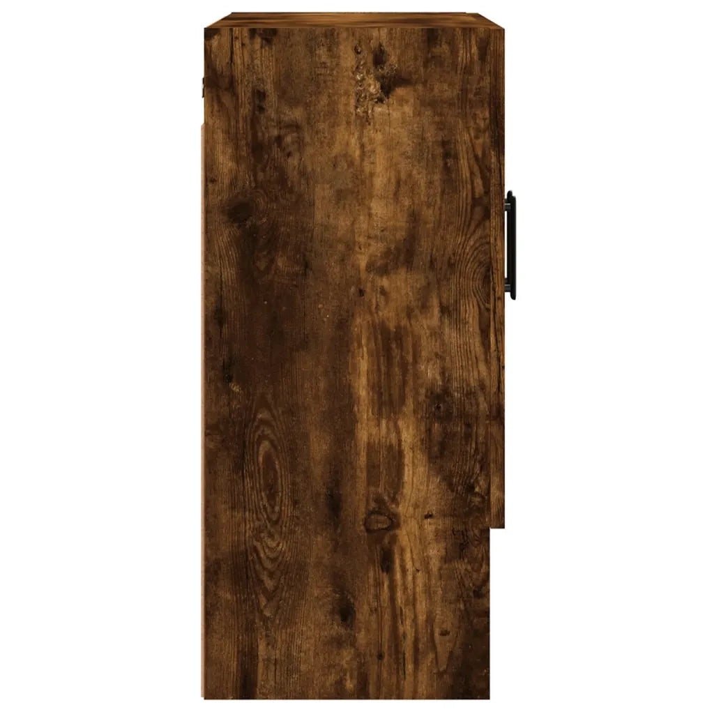 Armadietto a Muro | Mobile a Parete Rovere Fumo 60x31x70 cm in Legno Multistrato