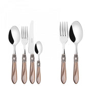 OXFORD Ghiera Argento Anticato, Posate Set 50 pz, Scatola