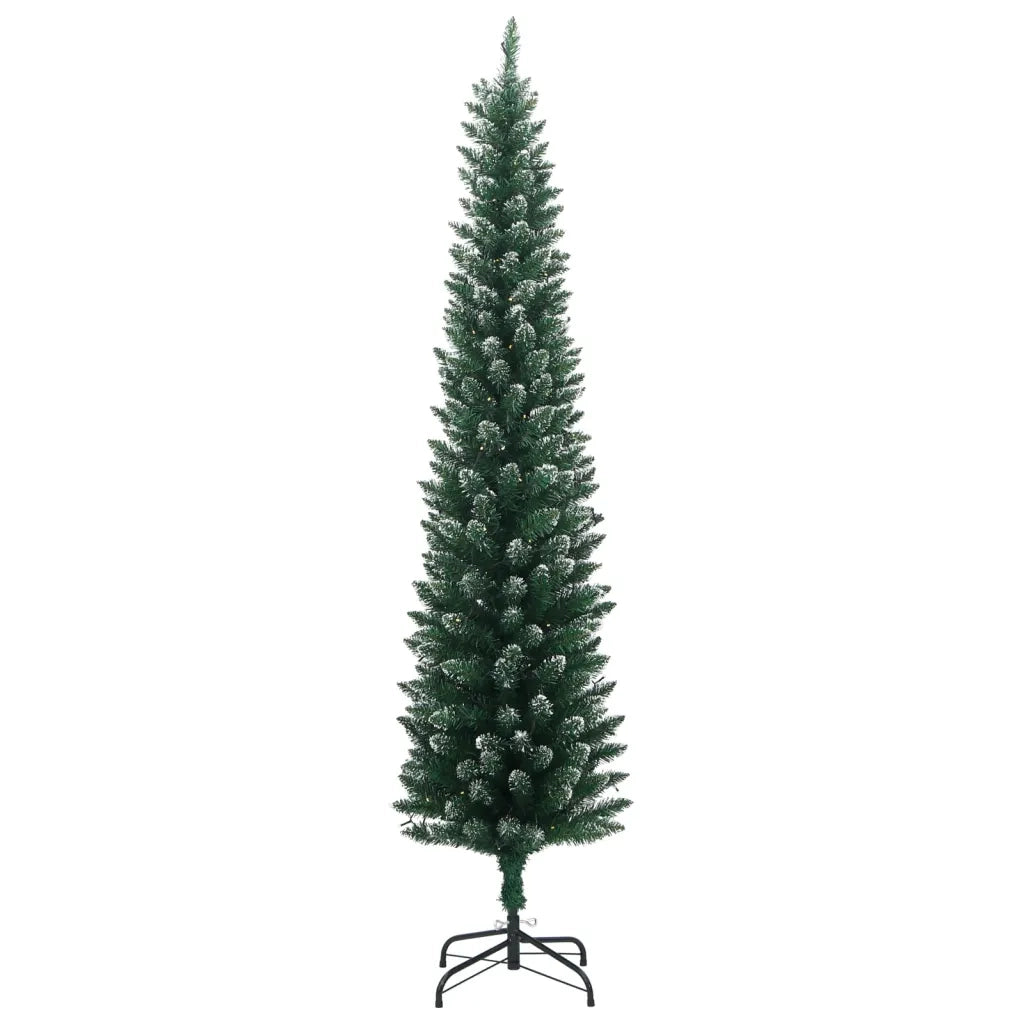 Albero di Natale | Decorazioni natalizie Artificiale Sottile con 150 LED 120 cm