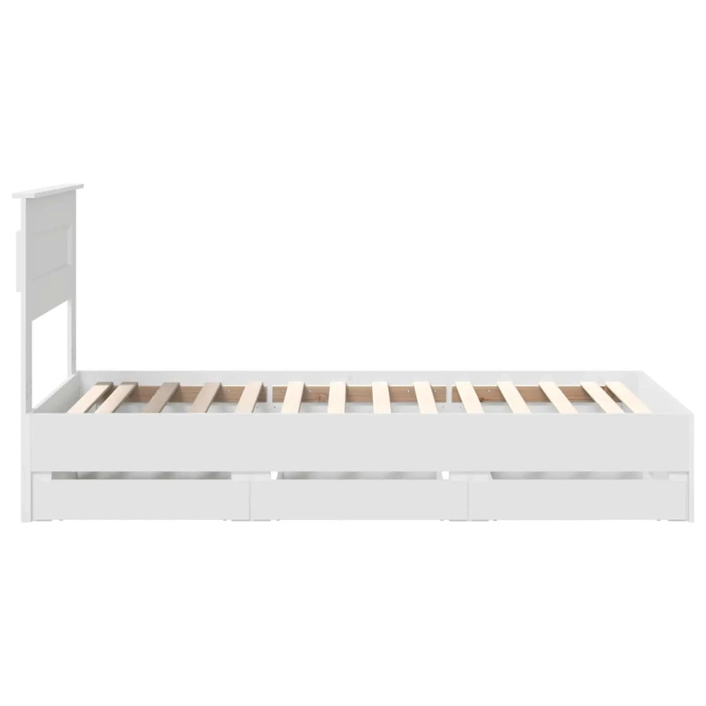 Struttura del letto Bianco 100 x 200 cm Legno Ingegnerizzato